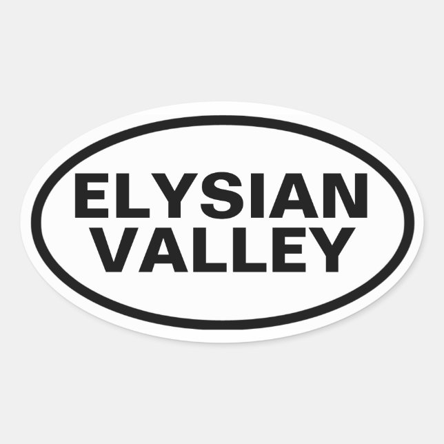 FOUR Elysian Valley Oval Sticker (Front)