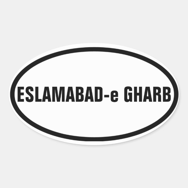 FOUR Eslamabad-e Gharb Oval Sticker (Front)