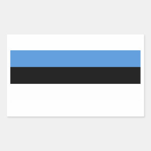 FOUR Estonia National Flag Rectangular Sticker