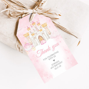Four Ever a Princess Birthday Party Favour Tags