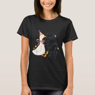 Four Ever Silly Funny Silly Goose 4th Birthday  T-Shirt
