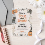 Four Ever Spooky Cute Halloween Ghost 4th Birthday Vellum Invitations<br><div class="desc">👻🎃 Four Ever Spooky – Cute Halloween Ghost 4th Birthday Vellum Invitations 🕸️✨ Celebrate your little one's 4th birthday with these adorable vellum invitations! 👻🎀 Featuring a cute Halloween ghost design with a spooky yet sweet touch, these translucent invites set the perfect tone for a fun and festive birthday bash....</div>