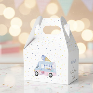 Four ever sweet ice cream truck forth birthday favour box