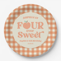 Four Ever Sweet Peach Fruit 4th Birthday Party