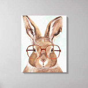 Four-Eyed Forester Bunny Rabbit Canvas Print