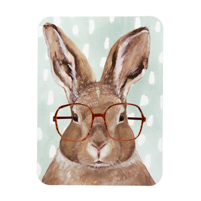 Four-Eyed Forester | Bunny Rabbit Magnet (Vertical)