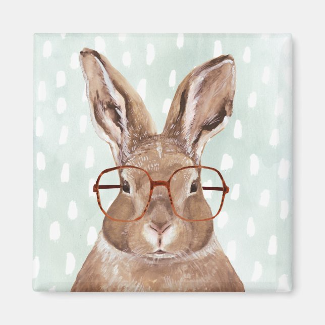 Four-Eyed Forester | Bunny Rabbit Magnet (Front)