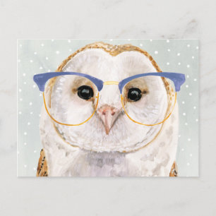 Four-Eyed Forester Wise Owl Postcard