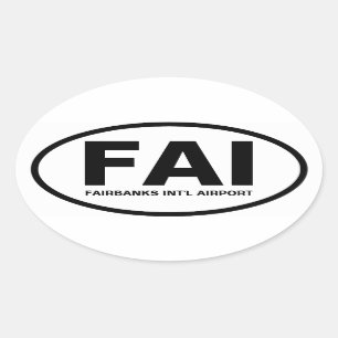 FOUR Fairbanks "FAI" Oval Sticker