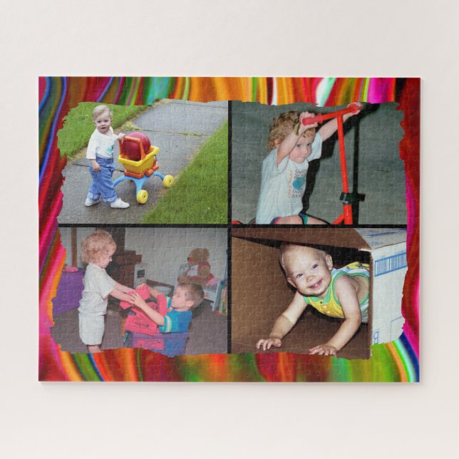Four Family Photos Jigsaw Puzzle (Horizontal)