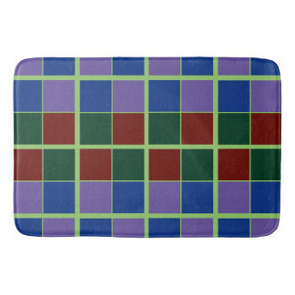 Four Fandom Colours Chequered Bath Mat