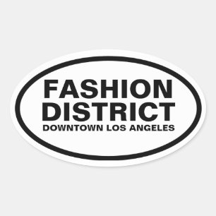 FOUR "Fashion District" Oval Sticker
