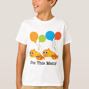 Four Fish I'm This Many Tshirts and Gifts