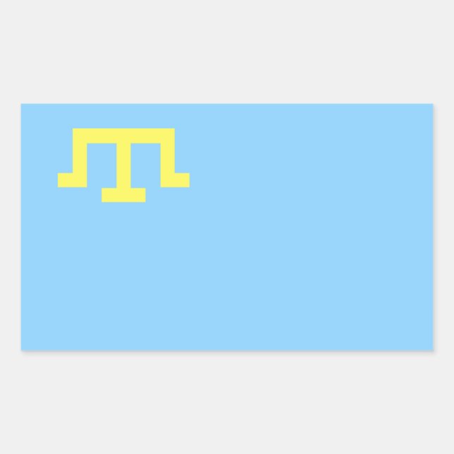 FOUR Flag of Crimean Tatars Rectangular Sticker (Front)