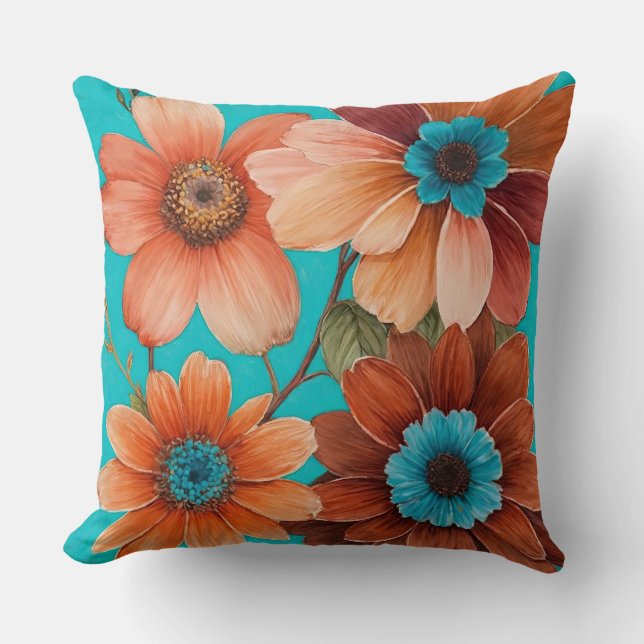 Four Flowers Cushion (Front)