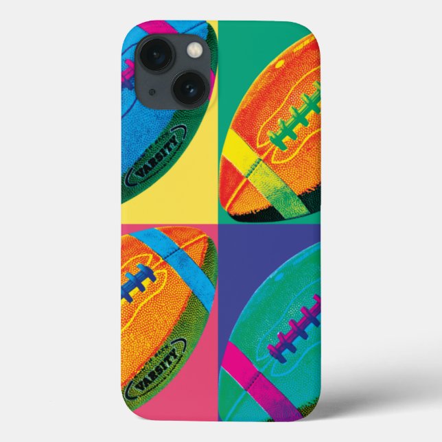 Four Footballs in Different Colours Case-Mate iPhone Case (Back)