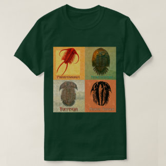 Four Fossil Trilobite Montage T-Shirt