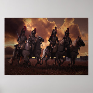 Four French Curaissiers Poster