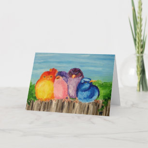 Four Friends - Greeting Card