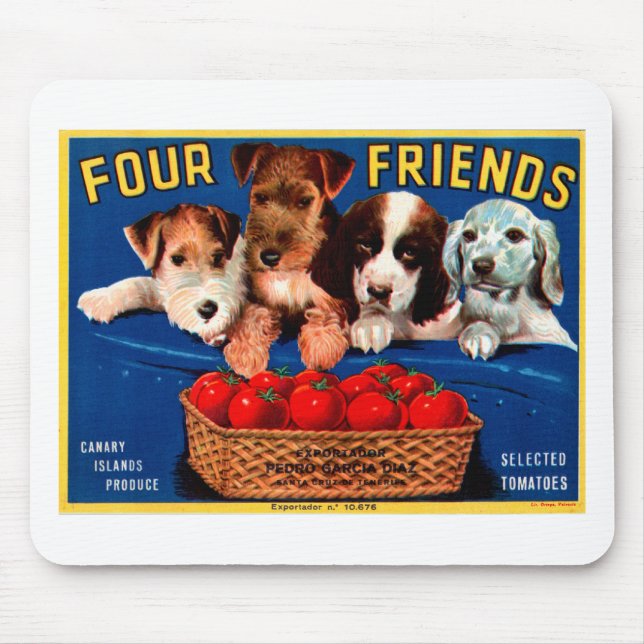 Four Friends Mouse Pad (Front)