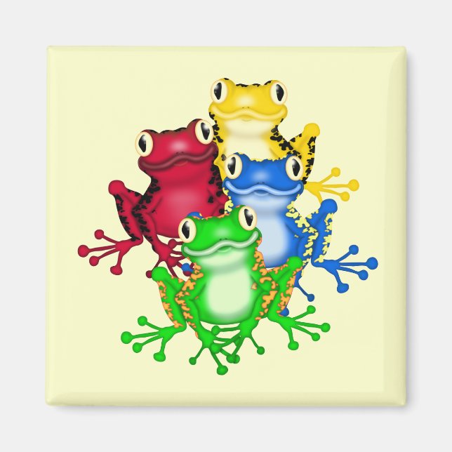 Four Frogs Tshirts and Gifts Magnet (Front)