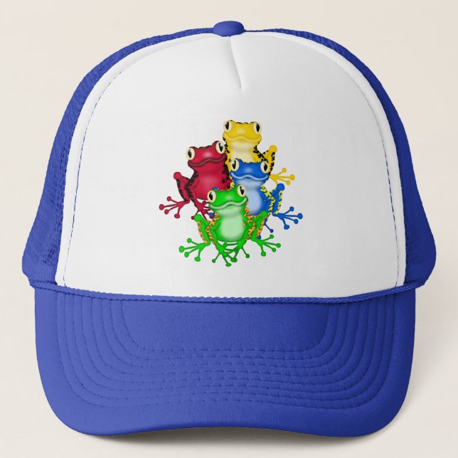 Four Frogs Tshirts and Gifts Trucker Hat (Front)