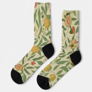 Four Fruit Pattern, William Morris Socks