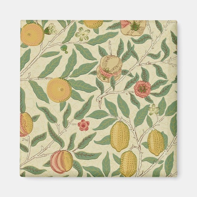 Four Fruit, William Morris Magnet (Front)