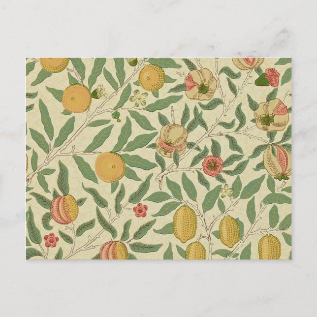 Four Fruit, William Morris Postcard (Front)