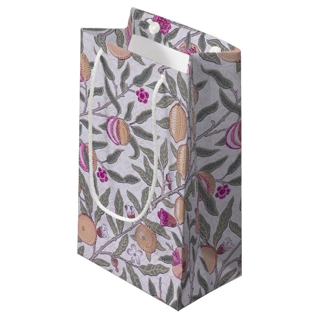 Four Fruit, William Morris Small Gift Bag (Front Angled)