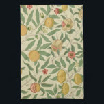 Four Fruit, William Morris Tea Towel<br><div class="desc">William Morris (24 March 1834 – 3 October 1896) was a British textile designer, poet, novelist, translator, and socialist activist associated with the British Arts and Crafts Movement. He was a major contributor to the revival of traditional British textile arts and methods of production. His literary contributions helped to establish...</div>