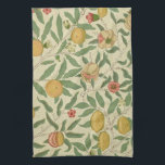 Four Fruit, William Morris Tea Towel<br><div class="desc">William Morris (24 March 1834 – 3 October 1896) was a British textile designer, poet, novelist, translator, and socialist activist associated with the British Arts and Crafts Movement. He was a major contributor to the revival of traditional British textile arts and methods of production. His literary contributions helped to establish...</div>
