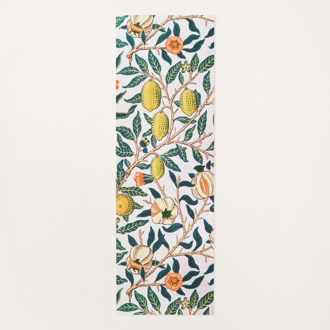 Four Fruit, William Morris Yoga Mat (Front)
