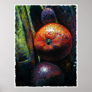 Four fruits art print