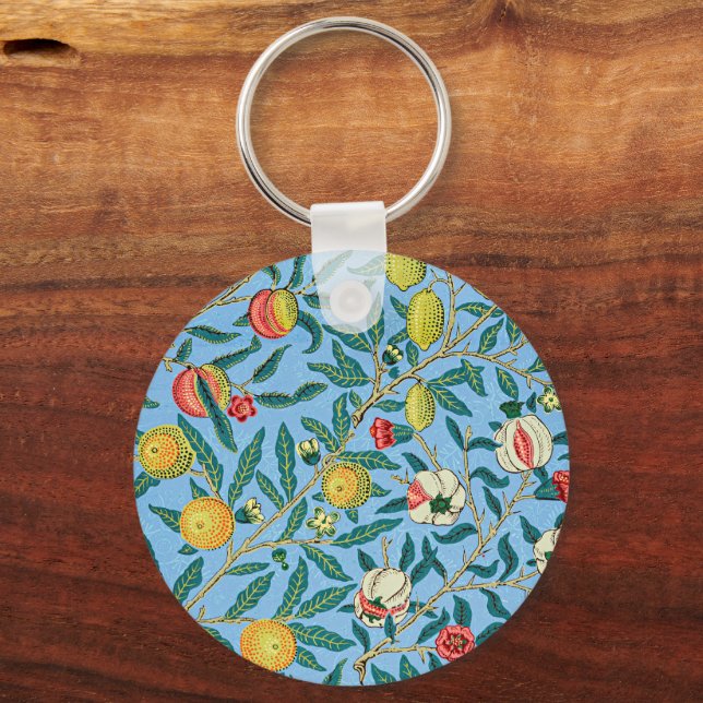 Four Fruits by William Morris Key Ring (Front)