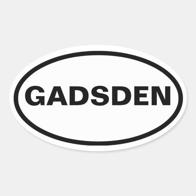 FOUR Gadsden, Alabama Oval Sticker (Front)