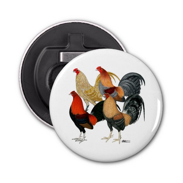 Four Gamecocks Bottle Opener (Front)