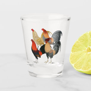 Four Gamecocks Shot Glass