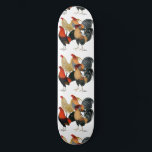 Four Gamecocks Skateboard<br><div class="desc">Game fowl have an association with mankind going back thousands of years.  These handsome dudes are truly gorgeous critters.</div>