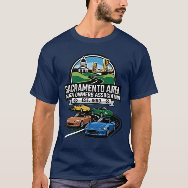 Four Generations of Miatas T-Shirt (Front)