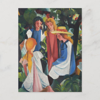 Four Girls Postcard