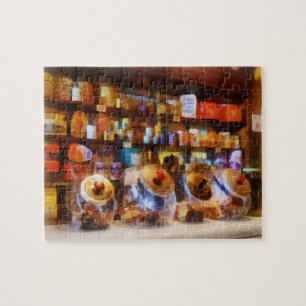 Four Glass Candy Jars Jigsaw Puzzle