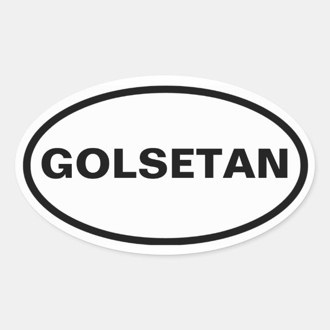 FOUR "Golestan" Oval Sticker (Front)