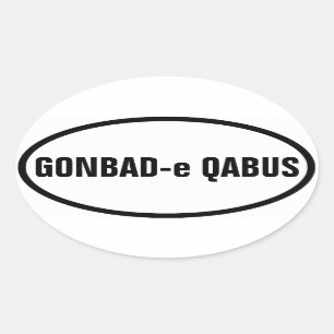 FOUR Gonbad-e Qabus Oval Sticker