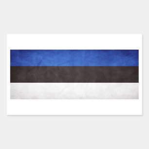 FOUR Grange Estonia National Flag Rectangular Sticker