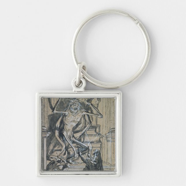 Four Grave Robbers awaken a Ghost Key Ring (Front)