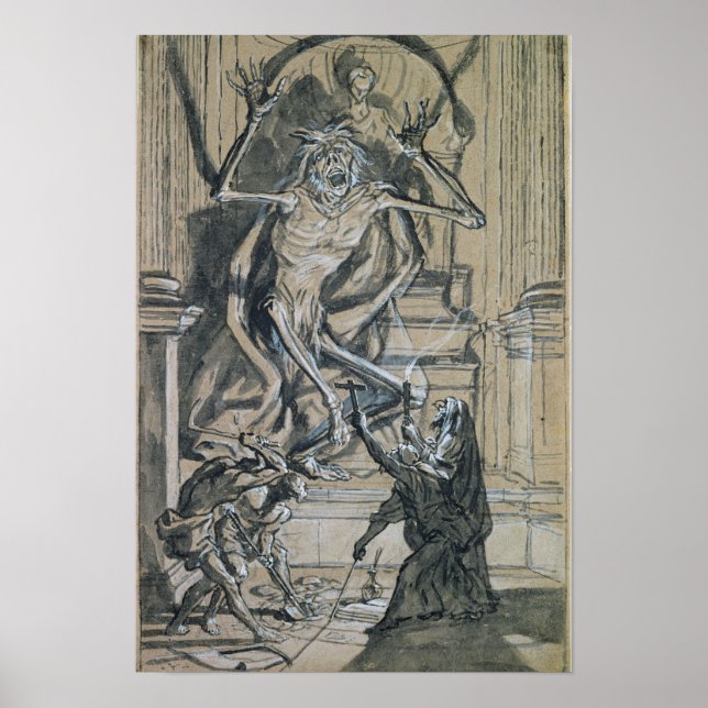 Four Grave Robbers awaken a Ghost Poster (Front)