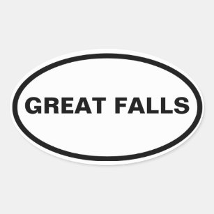 FOUR Great Falls, Montana Oval Sticker
