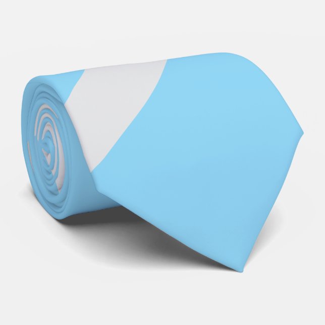 Four grey lines on blue tie (Rolled)
