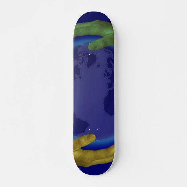 Four Hands on Earth Skateboard (Front)